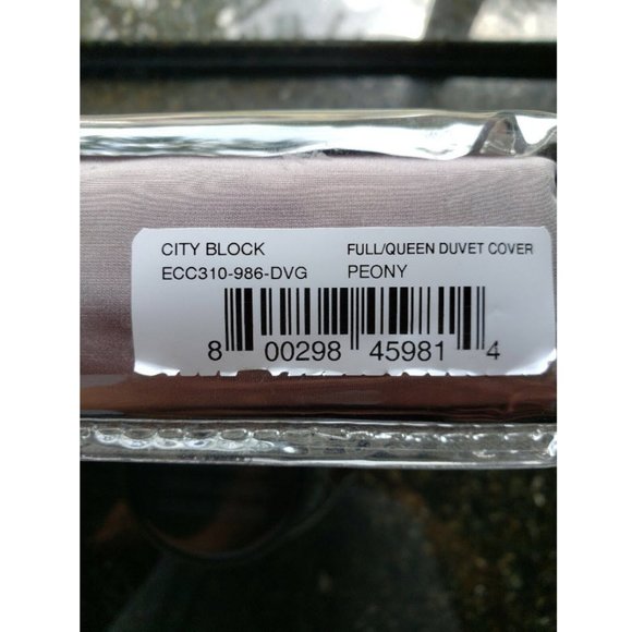 Donna Karan Home Essentials City Block Silk Peony Duvet Cover Full/Queen - Picture 6 of 6